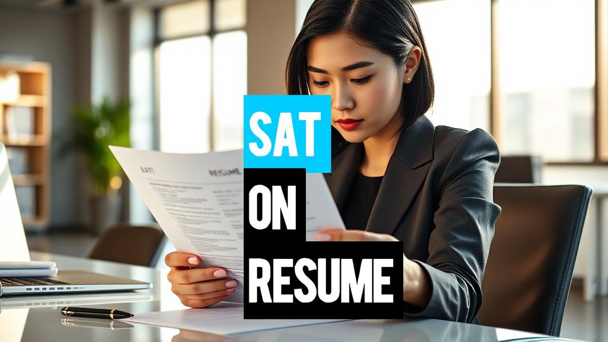 SAT Score on Resume: Essential Tips for Job Seekers